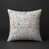 Beige / bleu / brun abstrait