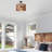 16"W 1-Light Nilsen Metal and Wood Pendant Light