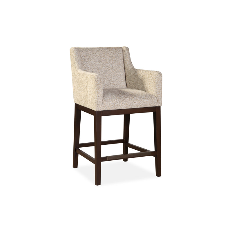 Upholstered Stool with Solid Wood Frame, 61816-73