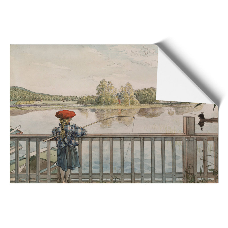 Lisbeth Angling by Carl Larsson - Frameless Print, 30cm H x 42cm W x 0.1cm D