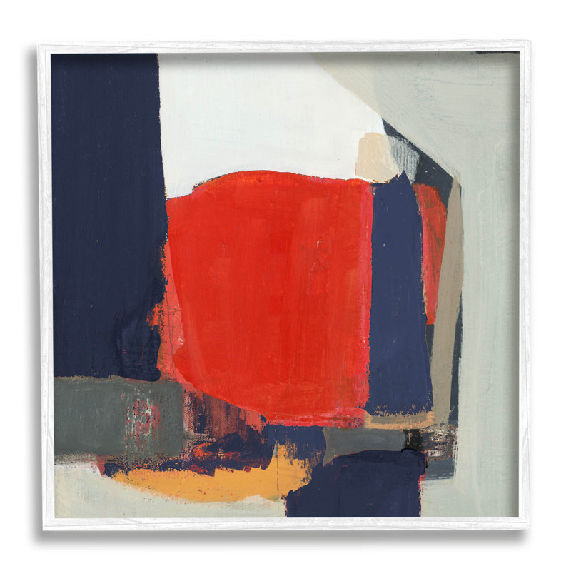 Art de giclée à formes géométriques primaires par Terri Burris, H 17 po x l 17 po x P 1,5 po