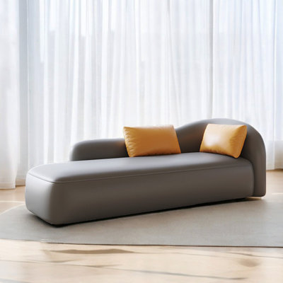 Giorgiana Faux Leather Chaise Lounge