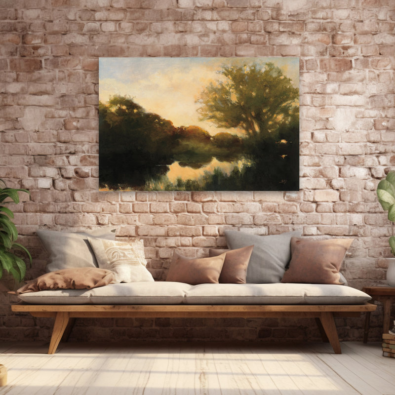 Breaking Dawn - Forests Landscape Reflections Rivers Art, 40" H x 60" W