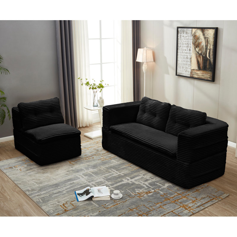 Canapé-lit Bonress, Noir