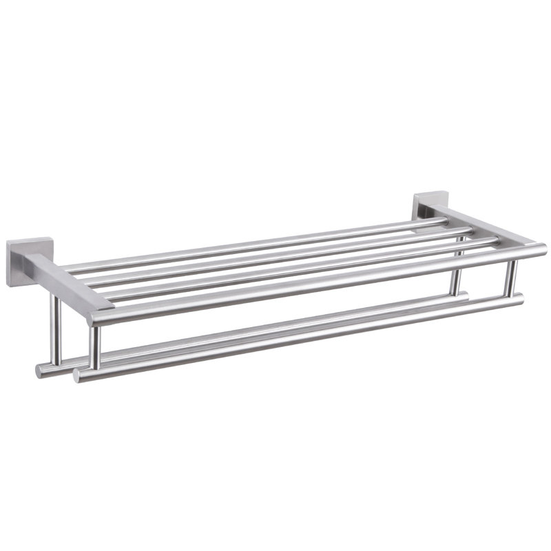 Porte-serviettes mural, Nickel brossé, H 5,13 po x l 23,62 po x P 7,9 po
