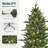 Pre-Lit Slim Green Spruce Christmas Tree-1797512711