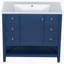 Randilee 36'' Free Standing Single Bathroom Vanity with Ceramic Top-584251136