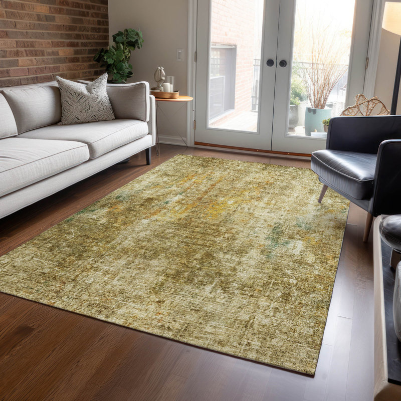 Fareham Washable Abstract Indoor / Outdoor Rug, Rectangle 10' x 14'
