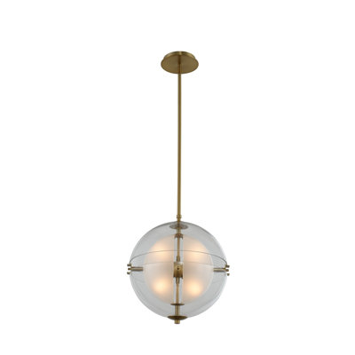 Sussex 1 LT Winter Brass Pendant Kalco