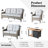 Kremmling Wicker 7 - Person Patio Conversation Set with Cushions-916831026