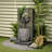 Annaliza Hand Crafted Weather Resistant Rock Fountain with Light