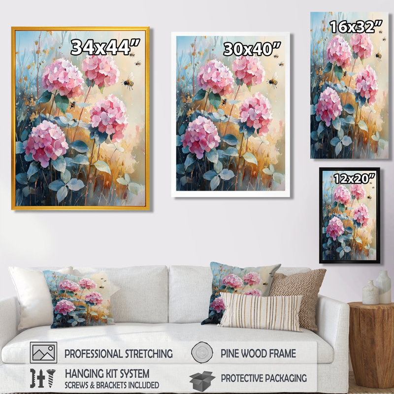 Heurich - Floral Wall Decor, H 32 po x l 24 po, Noir, noir, noir, noir, Reproduction encadrée d'une seule photo