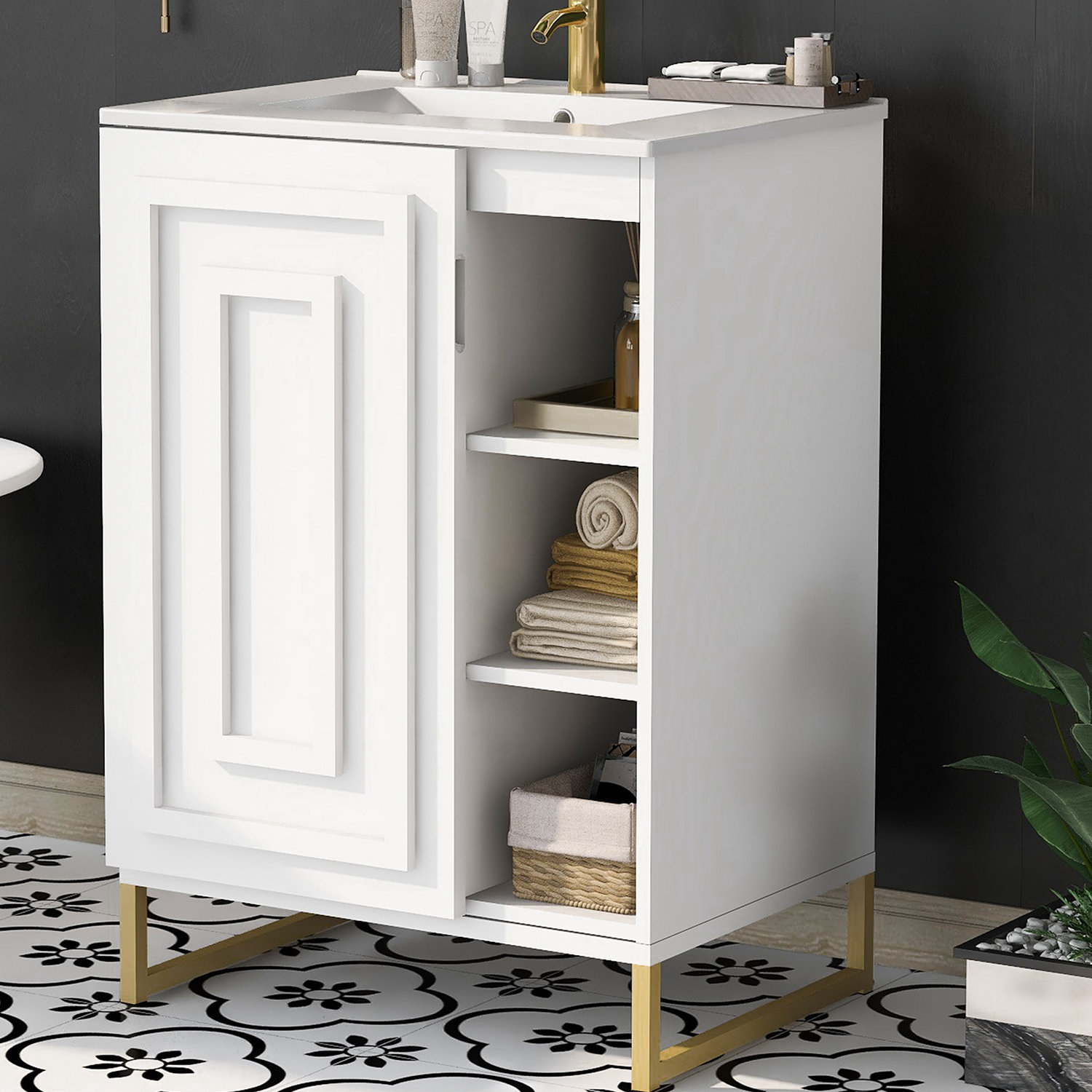 Mercer41 Meyah 24" Single Bathroom Vanity Set - Wayfair Canada
