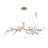 Eclectic 30 Light Bronze Crystal Branch Chandelier