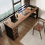 Bureaux rectangulaires en bois massif brun-107825183-107825187