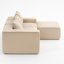 Canapé modulaire en velours côtelé - Design moderne pour des espaces de vie polyvalents