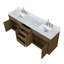 Ensemble de meuble-lavabo double en chêne l 84 po x P 22 po Abbey-104831153-112709775