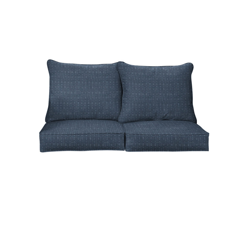 Coussin de siège / dossier intérieur / extérieur avec passepoil, L 22,5 po x P 22,5 po