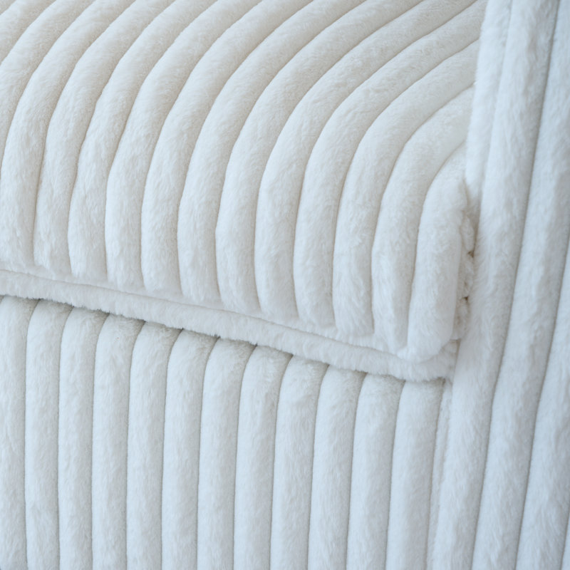 Canapé modulaire rembourré avec repose-pieds, Beige