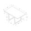 60" Rectangular Dining Table In Brown - Laminate With Shiny Metal Legs Kitchen & Dark Laminate, Legs, Modern And Versatile