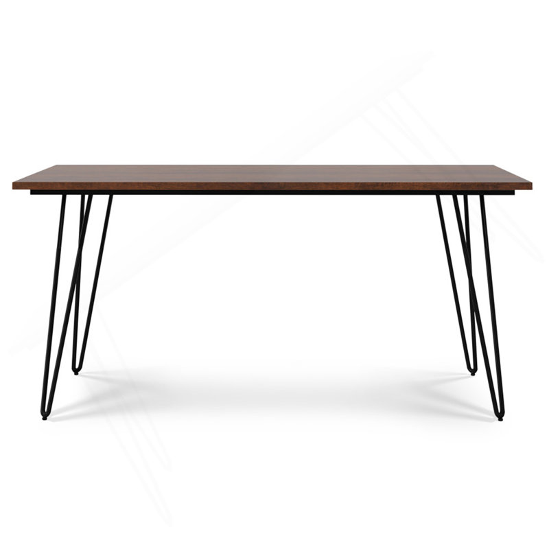 Hunter Dining Table In Umber Brown, Brown