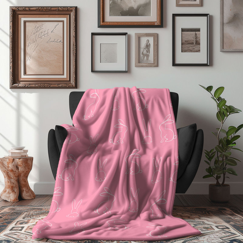Subtle Easter Art - 1 Piece Premium Sherpa Blanket, Queen