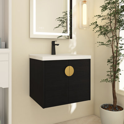Arbas 23.8'' Single Bathroom Vanity with Ceramic Top