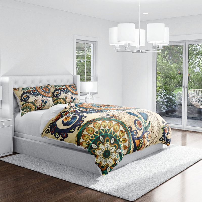  Housse de couette Tribal, Housse de couette très grand et 2 taies