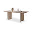 Table de salle à manger rectangulaire en fritté et en bois manufacturé-2047180579