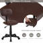 Petit fauteuil de bureau pivotant sur 360 ° (ensemble de 4)-128347194