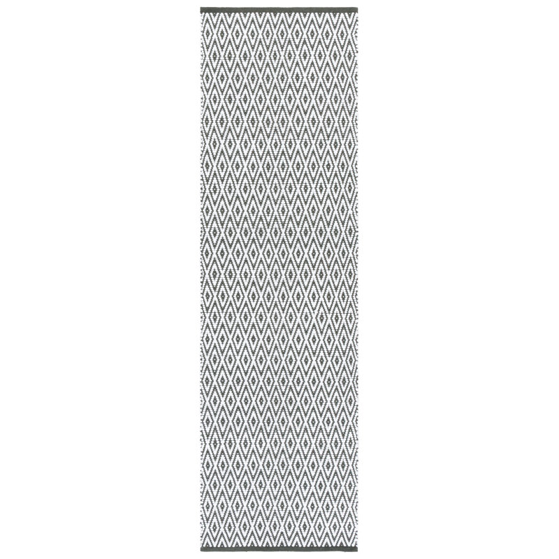 Montauk 176 Hand Woven 80% Paper Chindi; 20% Cotton Machine Washable Geometric Rug, Runner 2'3" x 8'