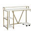 Bureau d'écriture industriel doré-314765455