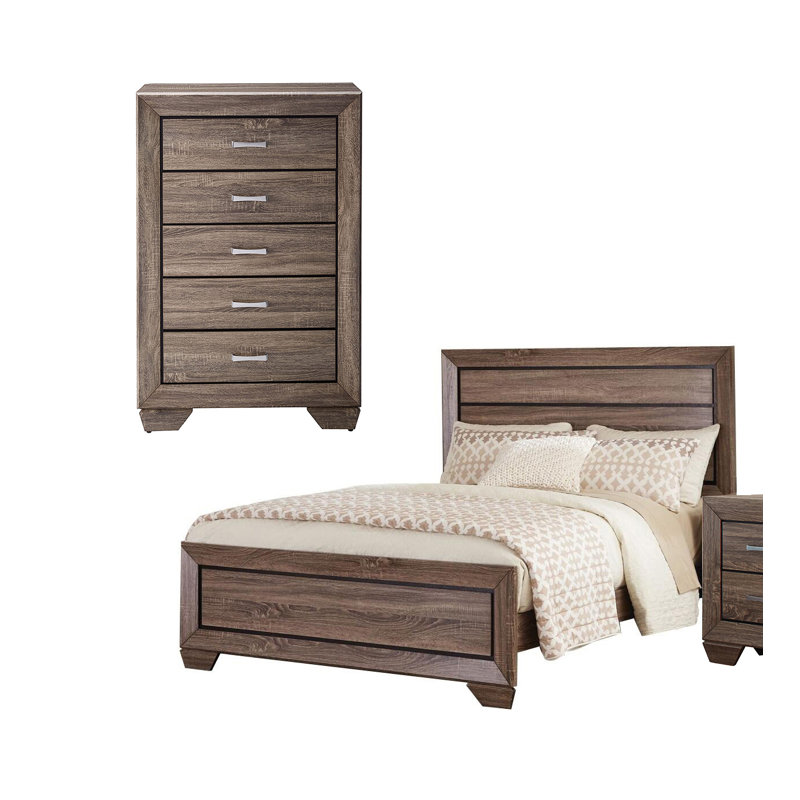 Piece Bedroom Set, Queen, Washed Taupe