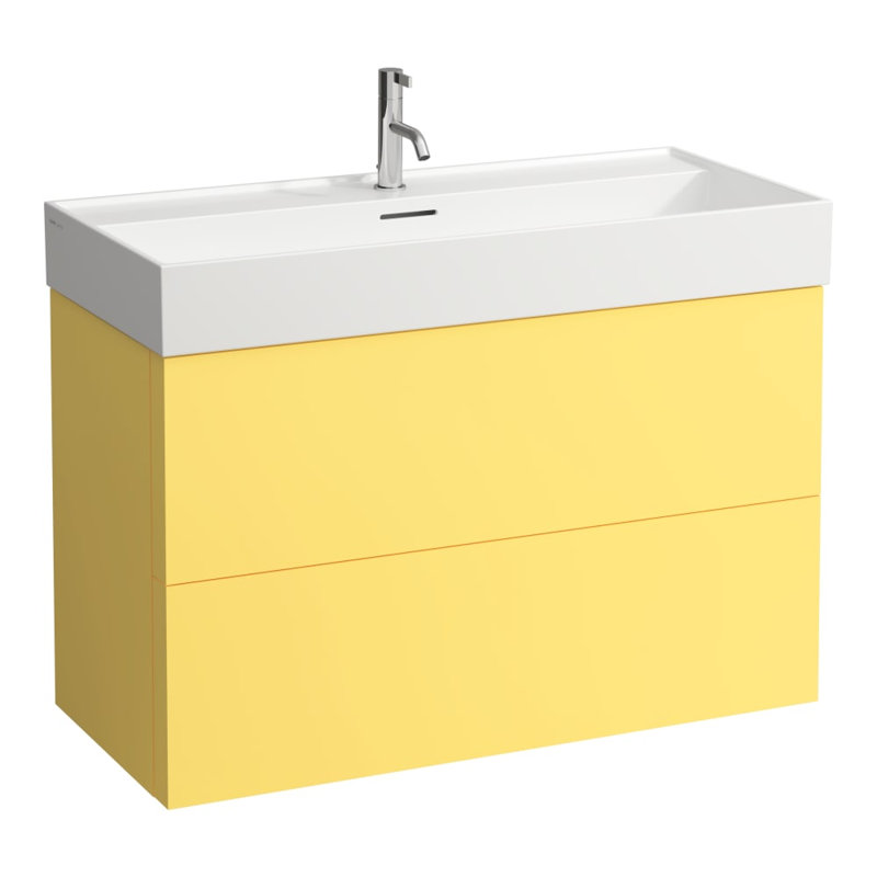 Kartell Laufen 51.6'' L Bathroom Sink, Single Hole Faucet, White