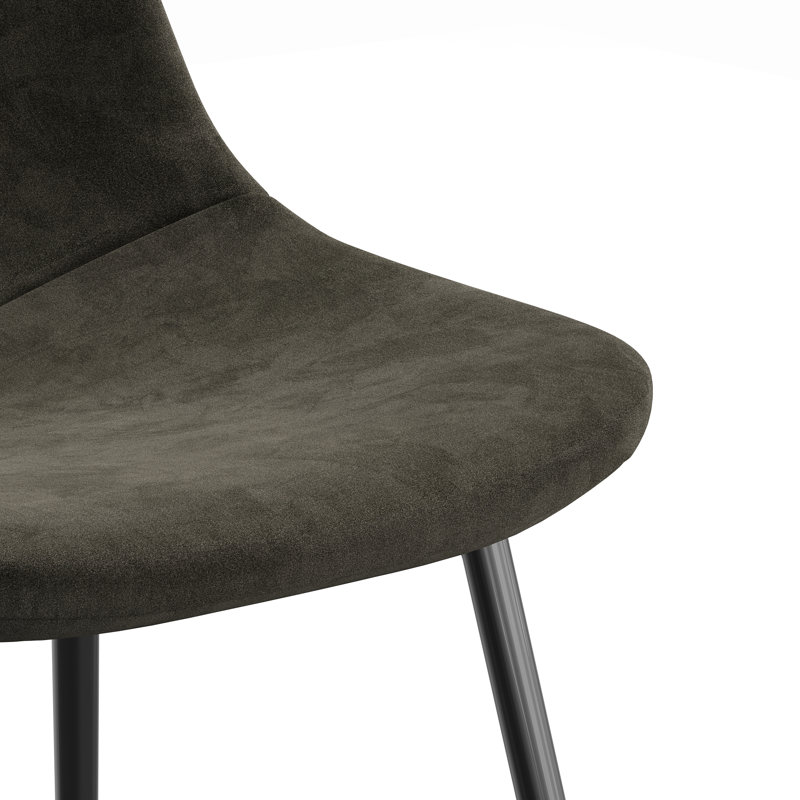 Chaise de salle à manger en velours Kody Performance, Velours Bella Performance