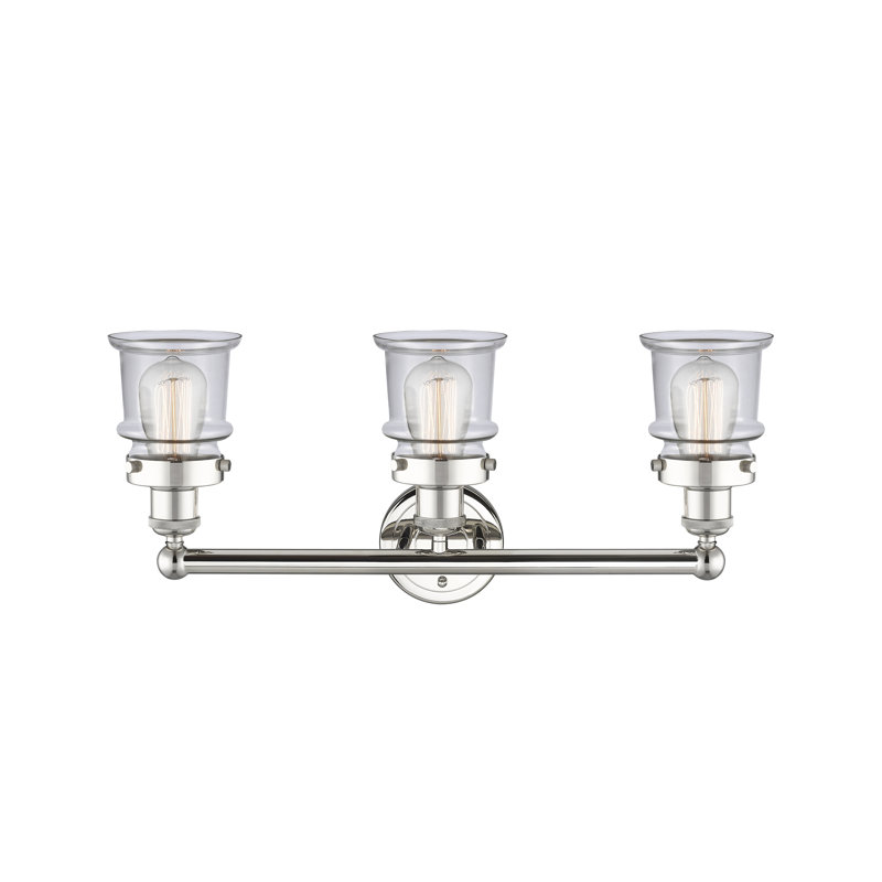 Cailen 3 - Light Dimmable Vanity Light, Clear, Polished Nickel