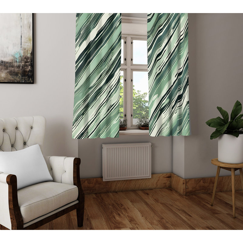 Semi Sheer Curtain Pair, 40" W x 52" L