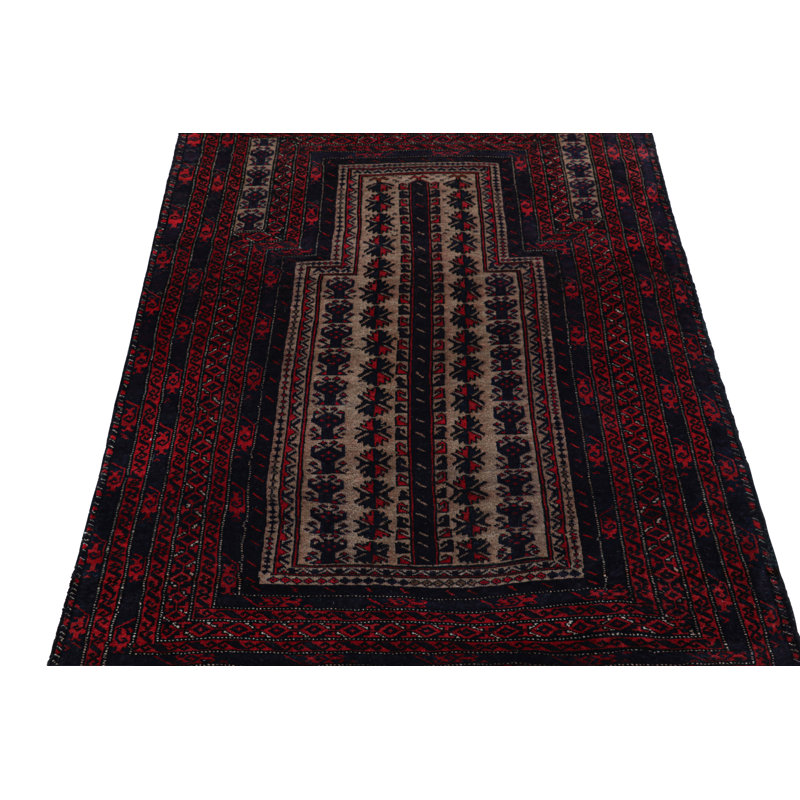 One-of-a-Kind 3'2"X4'7" Hand Knotted Area Rug