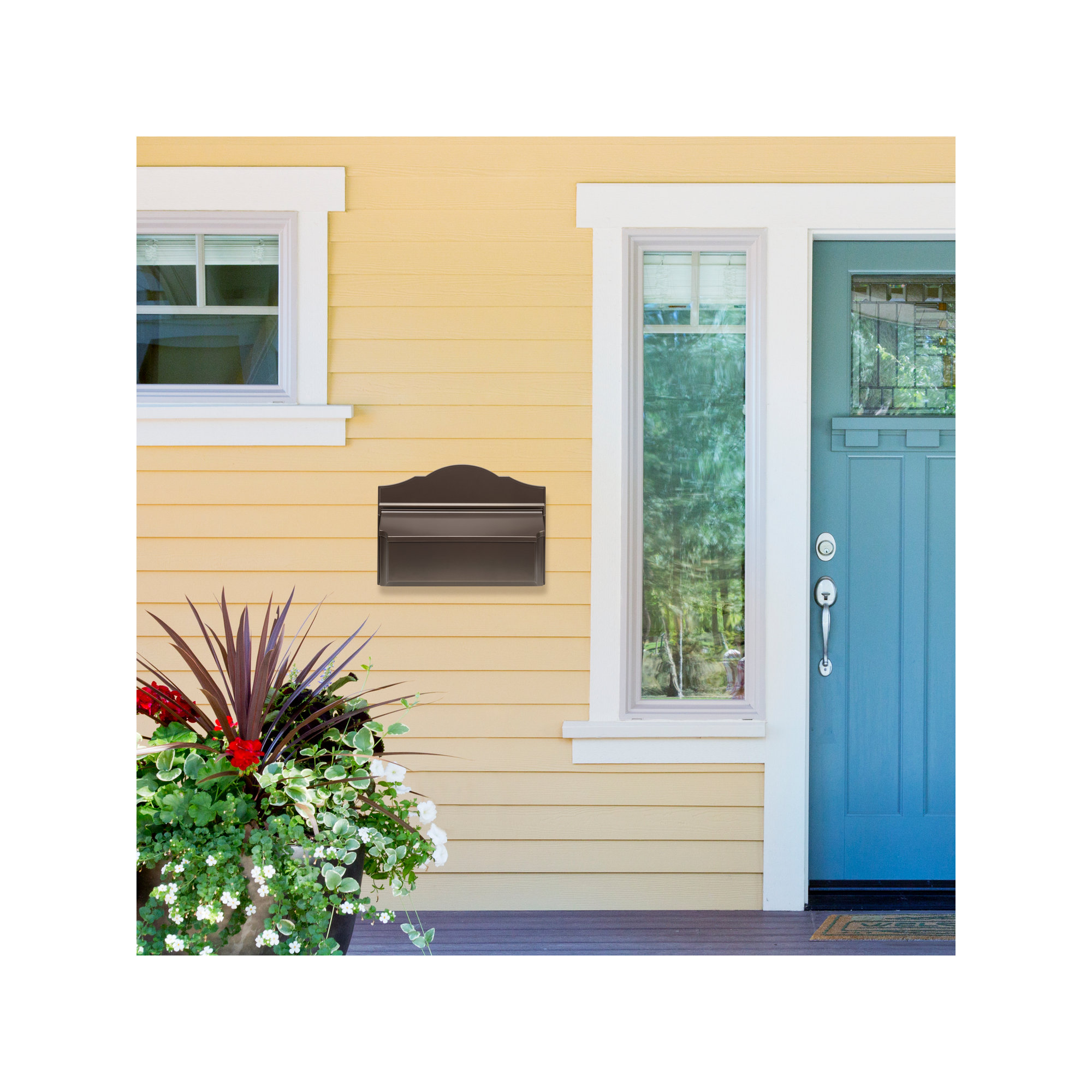 Wall Mounted Mailbox, Brown