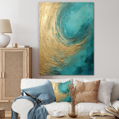 «Gold Teal», impression sur toile