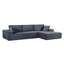 Canapé modulaire convertible en velours côtelé CozyForm, canapé confortable moderne avec rembourrage en mousse, canapé-lit modulaire confortable pour le salon, la chambre à coucher, aucun assemblage requis, faisant face à la droite-1942564875-1942564872