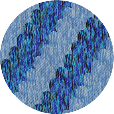 Tapis bleu
