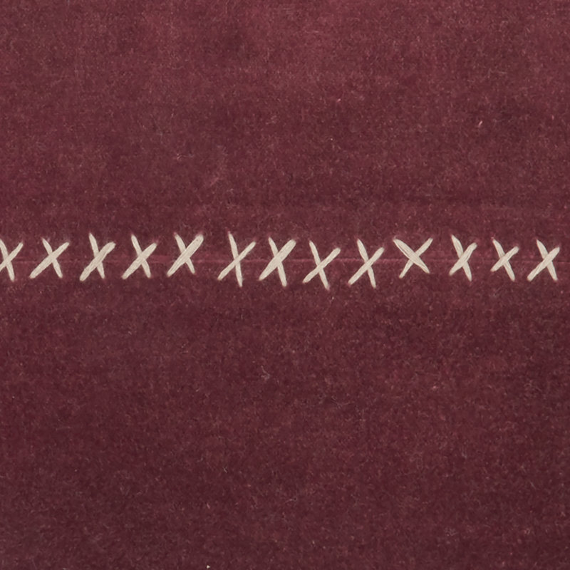 Burgundy Velvet Square Throw Pillow Set, 22" x 22"