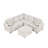 84.7" Sectional Sofa Convertible Pull-out Sofa Bed L-shaped Sofa U-shaped Sofa with a Movable Storage Ottoman for Living Room-1015779762