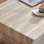 Table basse avec plateau en faux marbre, table basse avec tiroir cannelé, table basse