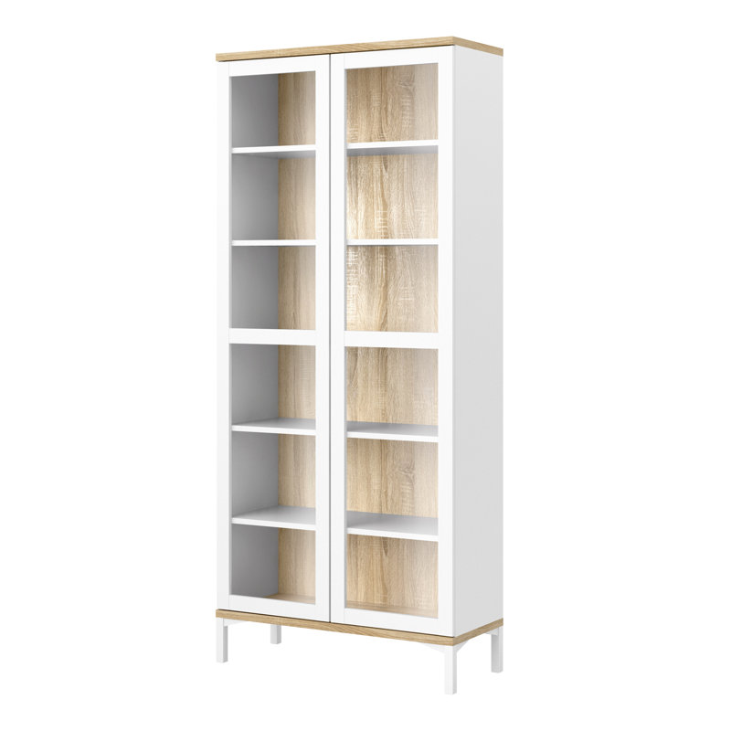 Royall Display Cabinet, White/Oak