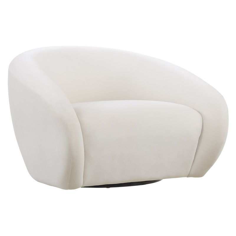 Brayden Studio® Ignaat Cream Swivel Chair