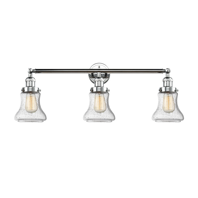 Edda 3 - Light Dimmable Vanity Light, Seedy, 60 Watt Vintage Incandescent Bulb, Polished Chrome