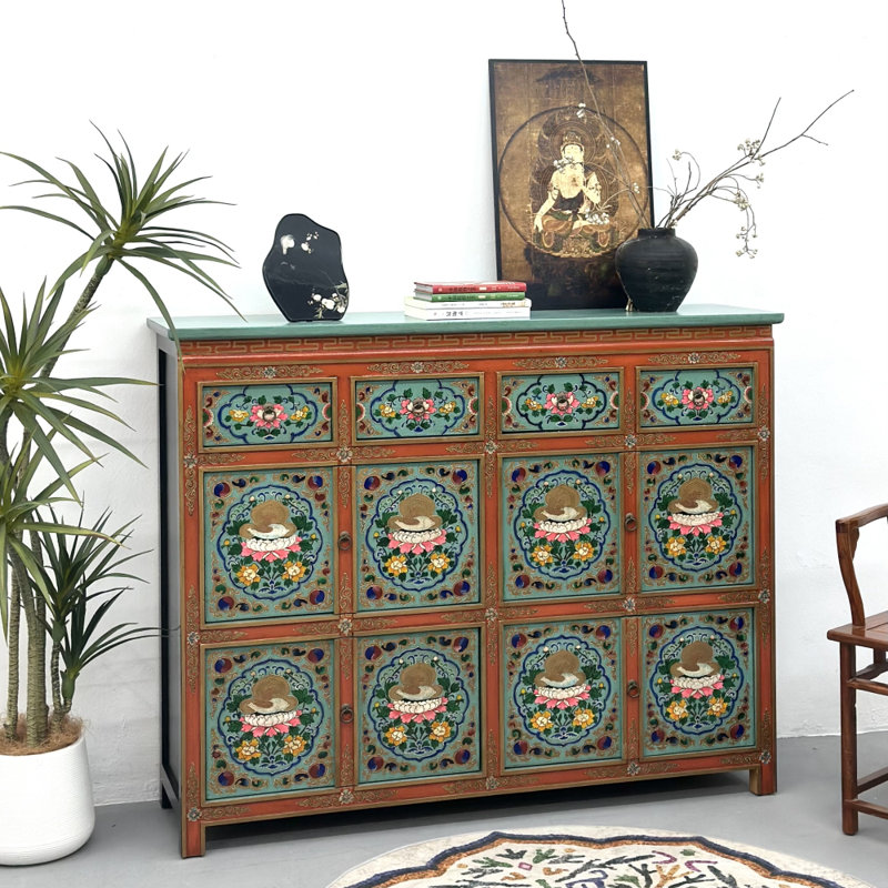 Retro Painted High-End Sideboard