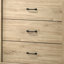 Commode 4 tiroirs avec poignées noires Elara-261402680